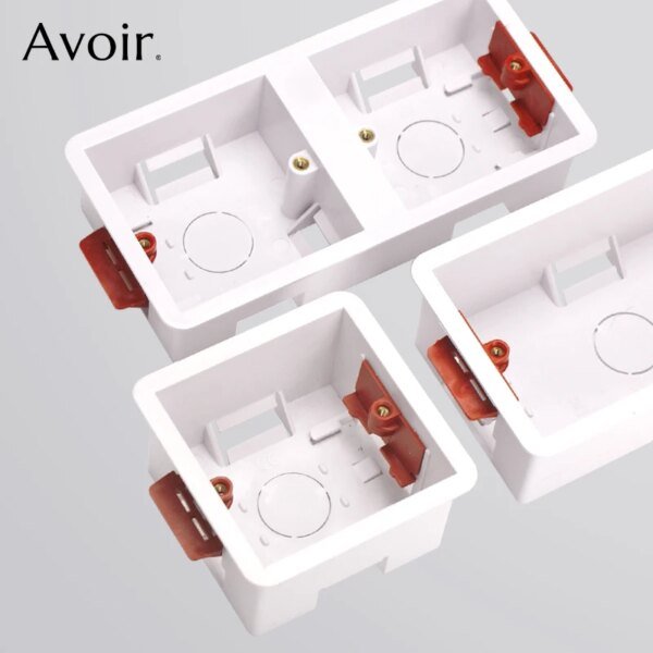 صندوق 35 / 45 مللي متر عمق المقبس الكهربائي والتبديل الجصي