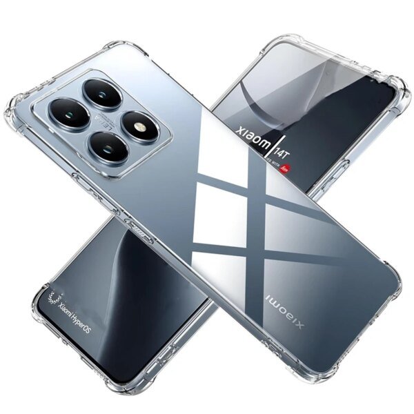 281059-9050b4.jpg حافظة من البولي يوريثان المقاوم للصدمات بأربعة زوايا لهاتف Xiaomi 14T Pro غطاء حماية لهاتف Xiaomi 14 13 Lite 13T شفاف كابا Fundas Coque