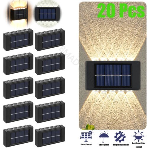 10 مصابيح LED تعمل بالطاقة الشمسية