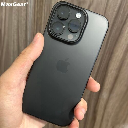 جراب هاتف شفاف غير لامع رفيع للغاية ، بلاستيك صلب ، غطاء جلد حريري شفاف ، Apple iPhone 16 ، 15 ، 14 Plus ، 13 ، 12 ، 11 Pro Max