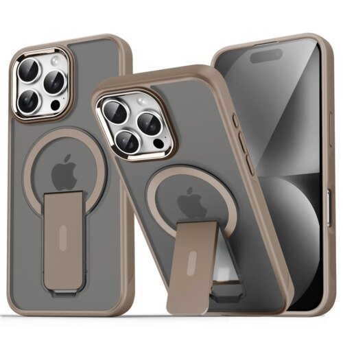 303200-3b5a33.jpg الفاخرة ل Magsafe للطي حامل المغناطيسي جراب هاتف آيفون 16 15 14 زائد 13 12 11 برو ماكس ماتي شفافة الغطاء الخلفي قبعات
