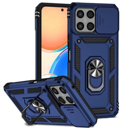 حامل مغناطيسي غطاء درع حلقي ، جراب لـ Honor X8 للصدمات ، 4G ، غطاء حماية العدسة ، كوكه لـ Honor X8 ، 4G ،