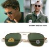 نظارات شمسية للطيران للرجال ، Oculos de sol Masculino ، مصمم علامة تجارية عتيقة ، الجيش الأمريكي ، نظارات شمسية آو بصرية عسكرية ، 2021