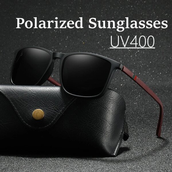 329158-79a333.jpg نظارات شمسية مستقطبة بإطار مربع للرجال ، ظلال UV400 ، نظارات عتيقة ، نظارات رياضية ، وللجانبين ، موضة جديدة ، أو UV400
