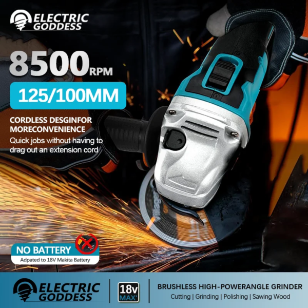 332371-963cdc.png مطحنة زوايا كهربائية بدون فرش ، آلة قطع ، أداة طحن بزاوية بدون سلك لبطارية ita 18V ، صقل من الخارج ،