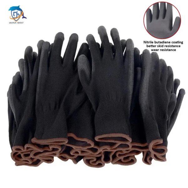38530-7d3513.jpg عدد 10/20 زوج من قفازات البولي يوريثين قفازات سلامة العمل قفازات إصلاح قفازات النخيل المغلفة قفازات نجار لوازم إصلاح