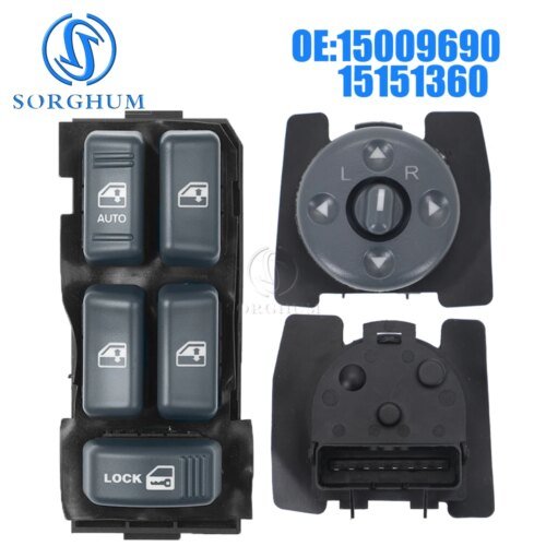 436882-123384.jpg مفتاح نافذة ومرآة لشيفروليه ، بليزر S10 ، تاهو ، GMC ، سونوما ، يوكون ، كاديلاك ، إسكاليد ،