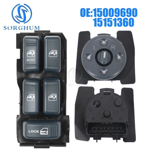 436882-123384.jpg مفتاح نافذة ومرآة لشيفروليه ، بليزر S10 ، تاهو ، GMC ، سونوما ، يوكون ، كاديلاك ، إسكاليد ،