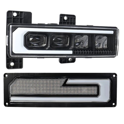 ضوء LED يمين أو يسار مناسب لـ 1988-1998 تشيفي جي إم سي C/K 1500 2500 3500 سوبربان سيلفرادو تاهو يوكون