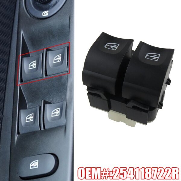 441377-a04b04.jpg زر رافع مفتاح نافذة الطاقة الكهربائية 254118722 R لرينو كليو Mk4 كابتور داسيا داستر لوجان سانديرو اكسسوارات السيارات