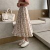 452241-d8d4f1.jpg تنورة طويلة كلاسيكية بطبعة زهور تنورة كورية