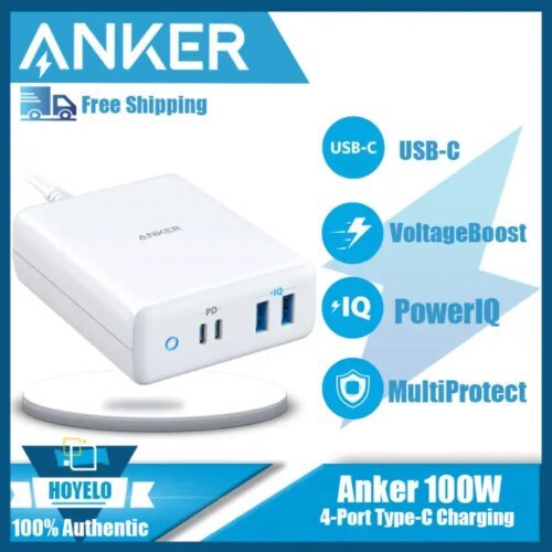 550108-5b5578.jpg محطة شحن Anker-4-Port Type-C، توصيل الطاقة، PowerPort Atom، PD 4 لهاتف iPhone MacBook Pro، 100 وات