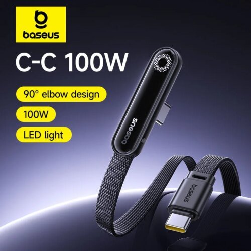 550406-a8d162.jpg Baseus MVP3 الكوع USB C كابل 100 واط آيفون 16 15 برو ماكس LED كابل يو اس بي نوع C لماك بوك برو سلك شحن سريع لشاومي