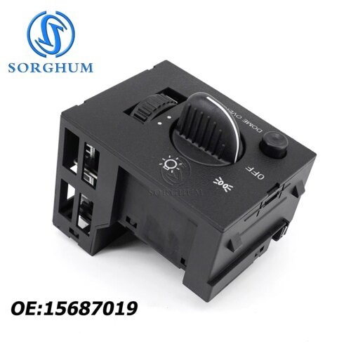 SORGHUM المصباح التبديل داش باهتة مفتاح الإضاءة ل 1995-1999 تشيفي جي إم سي شاحنة سيلفرادو C1500 K1500 اكسبرس 93443101 15013005