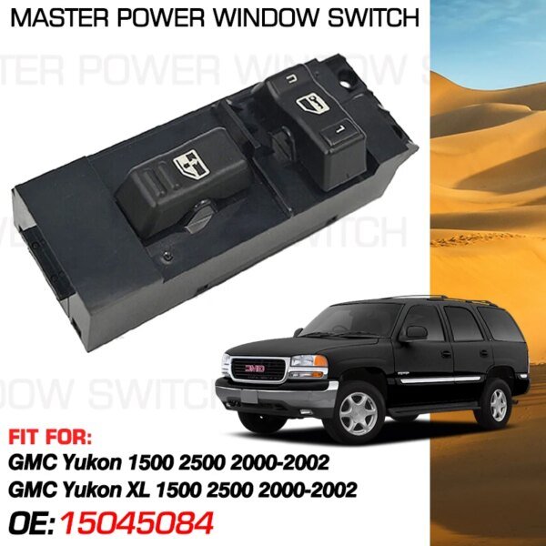 64475-0c673f.jpg مفتاح نافذة الطاقة لـ جي إم سي يوكون XL 1500 2500 2000-2002 ، 12 دبابيس ، 15045084 ، جانب الركاب الأمامي الأيمن ، 19259960 ، 15753935
