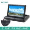 654265-0e46d0.jpg DIYKIT 1920*1080 5 بوصة IPS AHD شاشة السيارة HD 170 درجة ضوء النجوم للرؤية الليلية كاميرا سيارة عكسية لسيارة SUV MPV RV