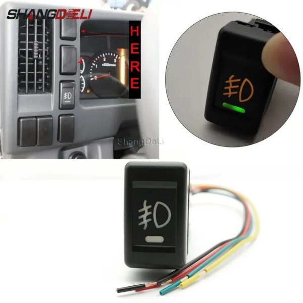 91760-6acaee.jpg زر اضاءة الضباب مع الأسلاك ، LED مفتاح ايسوزو KV100 ، 700P ،